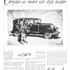 Chrysler "75" Town Sedan Ad (December, 1928) - Illustrated by Fred Cole(?)