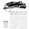 Chrysler "70" Royal Sedan Ad (May, 1930) - Illustrated by Fred Cole(?)