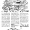 Lotus Elite Coupe Ad (1963) - A Unique Overseas Delivery Thing