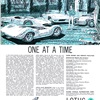 Lotus Elan Roadster Ad (July, 1965) - One at a time