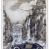 Packard Ad (1913): The Packard Phaeton-Runabout in Paris - From the etching by Earl Horter
