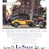 Cadillac/LaSalle Ad (July, 1927): Le Nouveau et Le Vieux - Illustrated by Edward A. Wilson