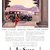 Cadillac/LaSalle Ad (August-September, 1927): L'Arrivée - Illustrated by Edward A. Wilson