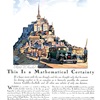 Cadillac/LaSalle Ad (February, 1929): Mont St Michel - Illustrated by Edward A. Wilson