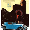 The Improved New Safety Stutz Ad (1927): Vertical Eight Coupe with Weymann Flexible Body - Illustrated by Edmund Davenport