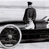 Stanley "Rocket" Steam Car (1906) - Francis Edgar Stanley with Fred Marriott at Ormond Beach