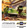 Chevrolet Trucks Ad (September, 1950): Illustrated by Peter Helck