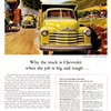 Chevrolet Trucks Ad (October, 1953): Illustrated by Peter Helck