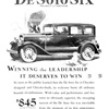 DeSoto Six Ad (December, 1928): Winning the leadership it deserves to win