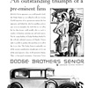 Dodge Senior Brougham Ad (September, 1929): An outstanding triumph of a pre-eminent firm - Illustrated by John Gannam