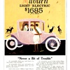 Milburn Light Electric Ad (September–October, 1916) - Never a Bit of Trouble