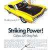 Ford Torino Cobra-429 Drag Pack Ad (January, 1970): Striking Power!