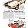 Ford Mustang Boss 302 Ad (1970): Boss 302–The Ground Groover!