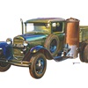 ГАЗ–42 (Газогенераторная модификация ГАЗ–ММ), 1939–1946 – Рисунок А. Захарова / Из коллекции «За рулём» 1982-3