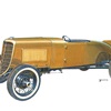 «ГАЗ–А-Спорт», 1937 – Рисунок А. Захарова / Из коллекции «За рулём» 1978-2