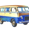 Экспериментальный микроавтобус «Москвич–А9», 1957 – Рисунок А. Захарова / Из коллекции «За рулём» 1980-6