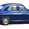 Победа–НАМИ (Опытный образец), 1948 – Рисунок А. Захарова / Из коллекции «За рулём» 1987-1