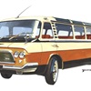 Служебный автобус ЗИЛ–118 «Юность», 1963–1964 – Рисунок А. Захарова / Из коллекции «За рулём» 1985-12