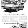 Porsche Ad (December, 1967): Some day, all convertibles will have a roll bar.