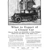 Essex Coach Ad (November, 1922): Illustrated by Roy Frederic Heinrich - What to Expect of a Closed Car