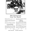 Essex Coach Ad (December, 1922) – Illustrated by Roy Frederic Heinrich – Did Closed Cars Cost Too Much?