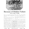 Essex Coach Ad (March-April, 1923) – Illustrated by Roy Frederic Heinrich – Because of Hidden Values