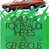 Audi Fox Ad (1975): Catch a Fox by Audi. There's a Generous Reward.