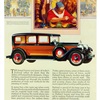 Packard Ad (April, 1928) – Repoussé, the ancient art of raising designs upon metal by hammering from the back, was extensively used in ornamenting early bronze armour