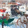 1906 Reo Depot Wagon: The Sound of Sleighbells - Illustrated by Harry Anderson
