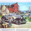 1972-08: Weathered wharves (1929 Cadillac Sport Phaeton) - Illustrated by Harry Anderson