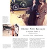 Pierce-Arrow Ad (March, 1930) - Illustrated by William Harnden Foster - Will Foster painted the lower illustration for Pierce-Arrow in 1912. Eighteen years later, Mr. Foster pictures the same scene (alongside) with 1930 models of the same kind of girls, the same kind of car.
