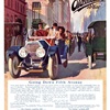Oldsmobile Autocrat Ad (November–December, 1911): Going Down Fifth Avenue – Illustrated by George Gibbs