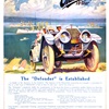 Oldsmobile Defender Five-Passenger Touring Ad (April–May, 1912): The 'Defender' is Established – Illustrated by George Gibbs