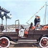 1905 Ford Model K 6 cyl., 40 H.P. Touring Car - Illustrated by Leslie Saalburg