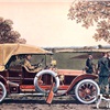 1909 Mercedes 4 cyl., 45 H.P. Touring Car - Illustrated by Leslie Saalburg