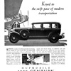 1929 Hupmobile Century Six and Eight Ad (October, 1928): Keyed to the swift pace of the modern transportation 