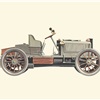 1902 Napier Gordon Bennett 40 HP - Illustrated by Pierre Dumont