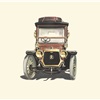 1908 Panhard-Levassor 16/18 HP - Illustrated by Pierre Dumont