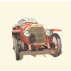 1912 SPA 25 HP Sport - Illustrated by Pierre Dumont