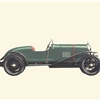 1921 Bentley 3-Litre - Illustrated by Pierre Dumont