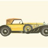 1928 Mercedes-Benz SS 38/250 HP Hibbard and Darrin Convertible - Illustrated by Pierre Dumont