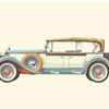 1928 Packard Model 443 Torpedo Phaeton - Illustrated by Pierre Dumont