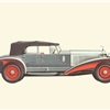 1928 Rolls-Royce Phantom I 40/50 HP Barker Body Touring - Illustrated by Pierre Dumont