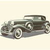 1929–1930 Duesenberg Model J Letourneur & Marchand fixed-head coupé - Illustrated by Pierre Dumont