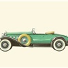 1930 Packard Model 734 Speedster - Illustrated by Pierre Dumont
