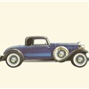 1932 Lincoln KB V-12 Le Baron Coupé - Illustrated by Pierre Dumont