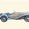 1936 Duesenberg SJ Supercharged Roadster - Illustrated by Pierre Dumont
