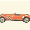 1937 Lagonda LG 45 Rapide - Illustrated by Pierre Dumont