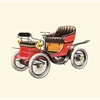 1900 De Dion-Bouton Vis-à-vis - Illustrated by Pierre Dumont