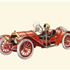 1913 Mercer Raceabout - Illustrated by Pierre Dumont